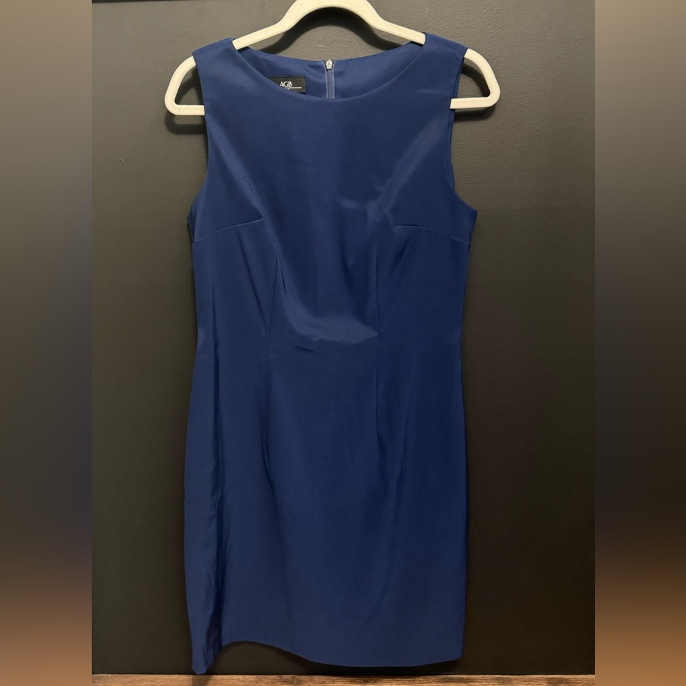 Women’s AGB midi sheath dress, navy, size 8